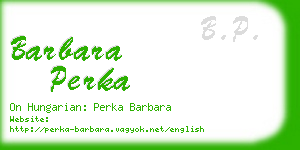 barbara perka business card